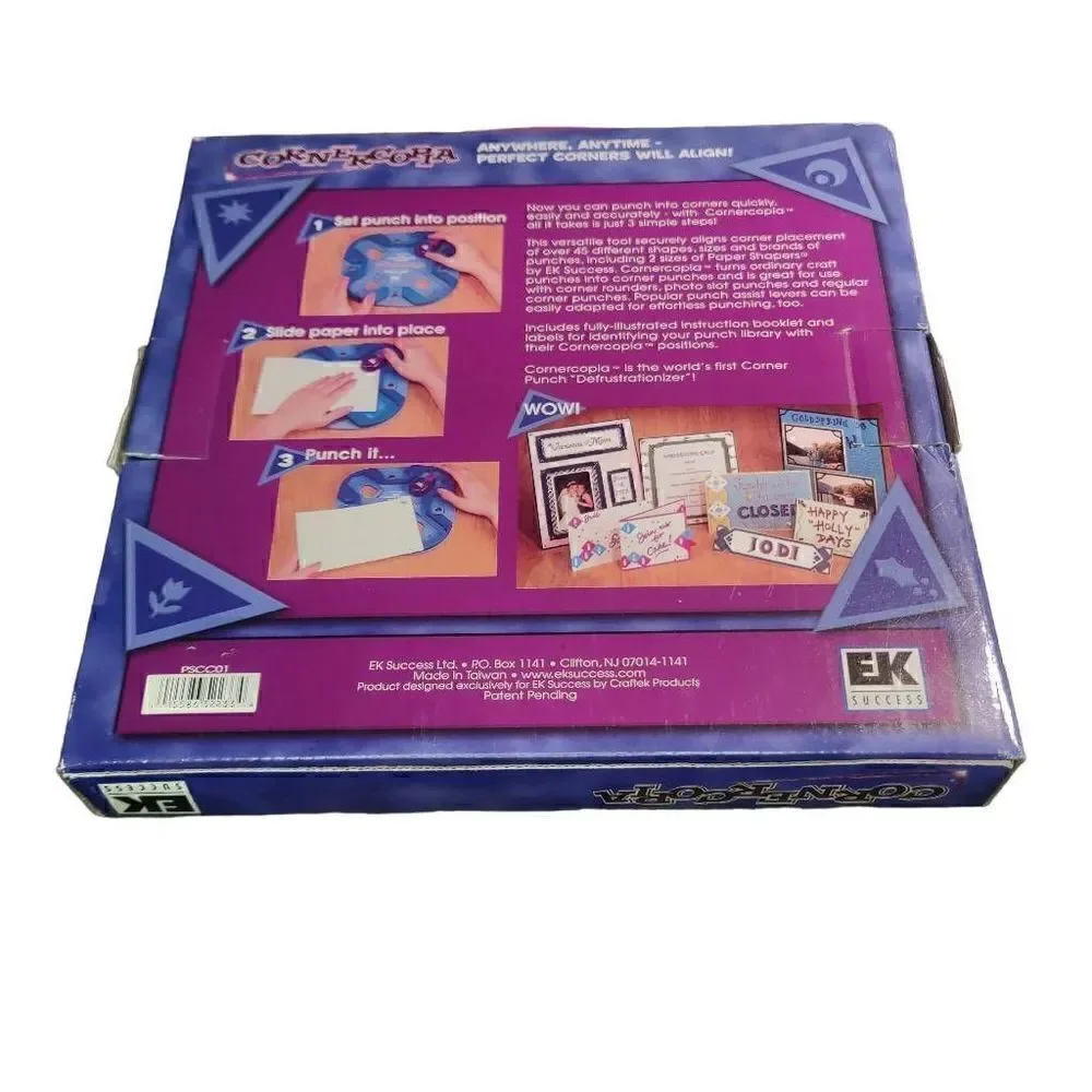EK Success Cornercopia Corner Punch Aligner Converts Craft Punches To Corners